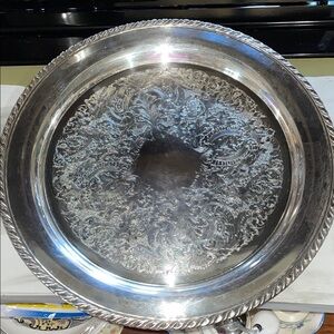 14 1/2” Oneida silver-plated serving tray